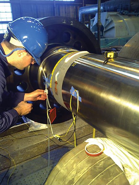 Wireless Sensor Technology Measures Torsional Shaft Vibration in Turbine Generators