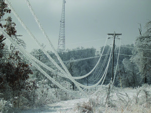 Figure 3 - frozen power lines