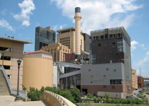 1. District Energy St. Paul is demonstrating a 2-MW combined heat and power (CHP) system fueled by various combinations of hydrogen and natural gas. Supported and partly funded by the U.S. Department of Energy’s Office of Energy Efficiency and Renewable Energy, the project will be led by Caterpillar in collaboration with District Energy St. Paul and the National Renewable Energy Laboratory. Courtesy: Caterpillar