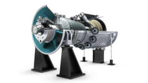 Siemens Energy’s SGT5-9000HL gas turbine represents the cutting edge of heavy-duty turbine technology, combining advanced air-cooled design with a can-annular combustion system capable of high efficiency and operational flexibility. With 25 premix burners to optimize fuel and oxygen mixing, the turbine is already hydrogen-ready, supporting blends up to 50% hydrogen by volume. As part of Siemens’ roadmap, the SGT5-9000HL is positioned to achieve 100% hydrogen combustion by 2030. Courtesy: Siemens Energy