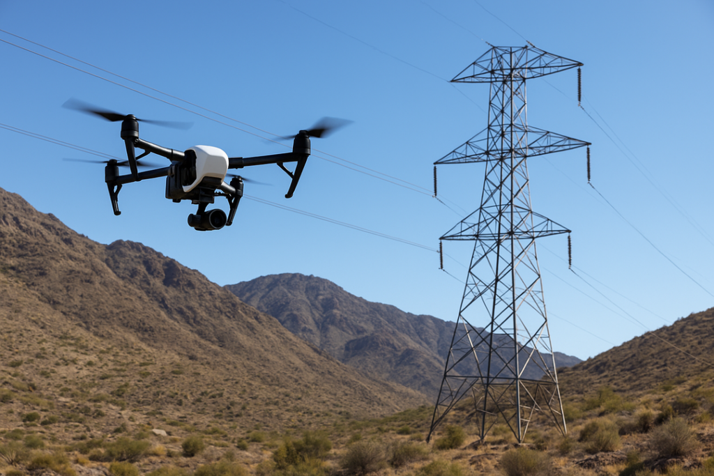 The Role of Autonomous Drones in Long-Range Transmission Line Inspections