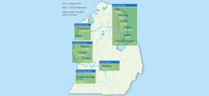 Consumers Energy on Sept. 9 said it signed a purchase agreement with Confluence Hydro, a subsidiary of Hull Street Energy, to sell its 13 hydroelectric dams along five Michigan rivers. It said the decision will reduce long-term costs for Consumers Energy customers “while ensuring the dams will continue to provide economic and recreational benefits for nearby communities.” Courtesy: Consumers Energy